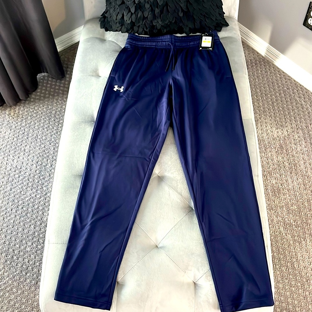 Men’s Under Armour Twister Pant NWT Navy Blue Casual Size M